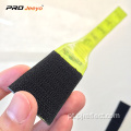 Braçadeira de Velcro de PVC Amarelo Lattice Reflexivo